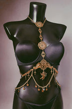 Charger l&#39;image dans la galerie, *RTS CARTHAGE - Gold Unisex Bodychain (fits up to 34&quot; waist)
