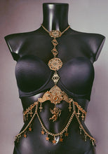 Charger l&#39;image dans la galerie, *RTS CARTHAGE - Gold Unisex Bodychain (fits up to 34&quot; waist)
