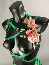 Load image into Gallery viewer, Original Sin - Tropical Cage Bralette
