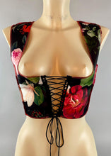 Load image into Gallery viewer, HEIDI PEONY ROSE - Tyrolean Corset Top
