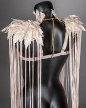Carica l&#39;immagine nel visualizzatore di Gallery, IMMACULATA - Neo Victorian Lace Collar Harness &amp; Fringed Epaulettes
