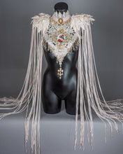 Load image into Gallery viewer, IMMACULATA - Neo Victorian Lace Collar Harness &amp; Fringed Epaulettes
