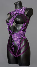 画像をギャラリービューアに読み込む, TEMPLEHEAD - Purple Flower &amp; Leaf Bodycage
