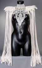 Cargar imagen en el visor de la galería, SANCTUARY - Ivory 3 Piece Fringed Lace Top Epaulettes
