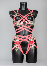Load image into Gallery viewer, KILLING MOON - Peach Blossom Cage Bralette
