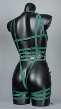 画像をギャラリービューアに読み込む, POISON IVY - Green Sequin Lace bodycage
