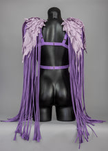Cargar imagen en el visor de la galería, BLUEBERRY MILKSHAKE - Lilac Lace harness &amp; Fringed Epaulettes set
