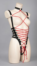 Cargar imagen en el visor de la galería, REBELLION II - Lace Up Corset Bodycage

